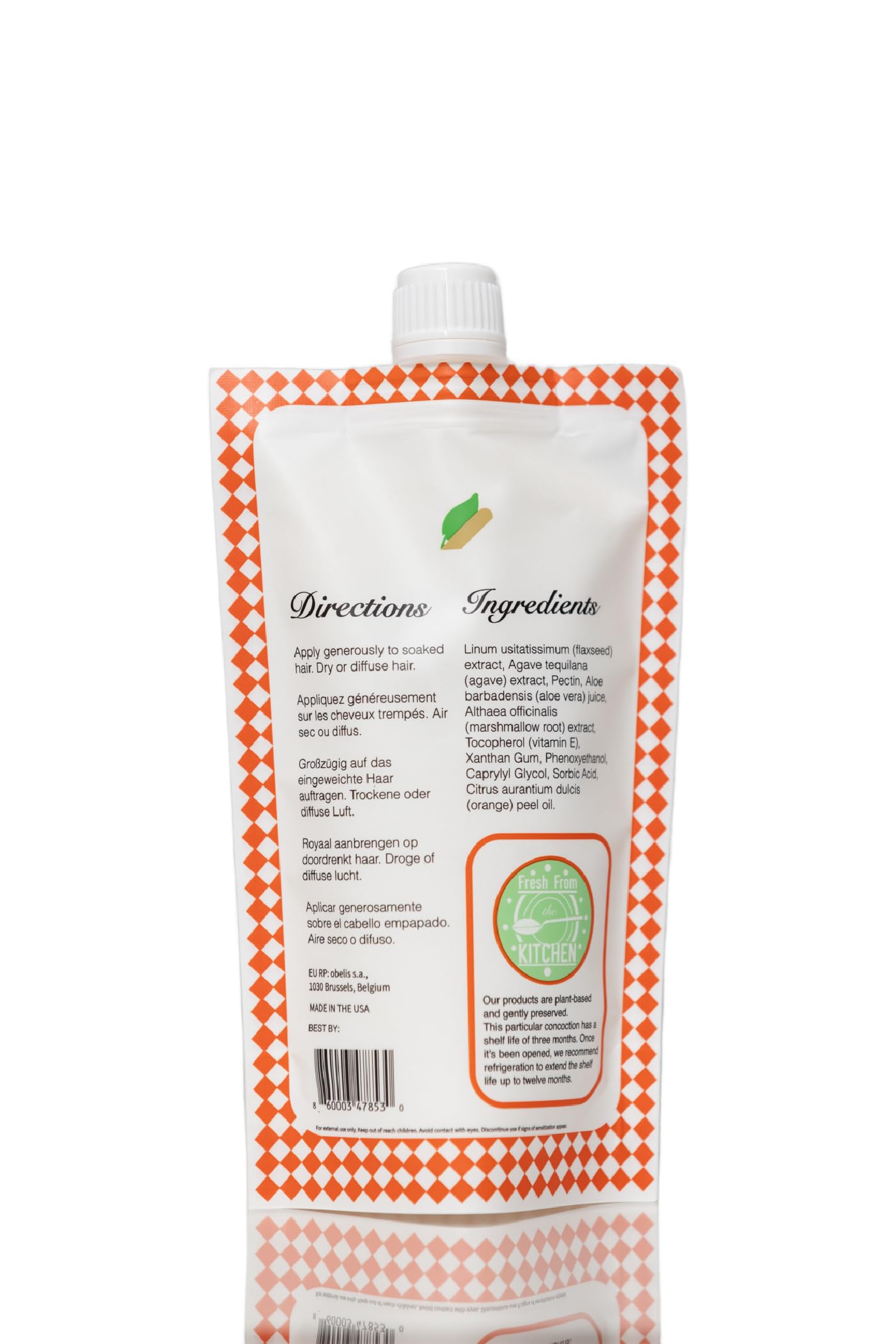 Ecoslay Orange Marmalade flaxseed extract benefits for frizz control.