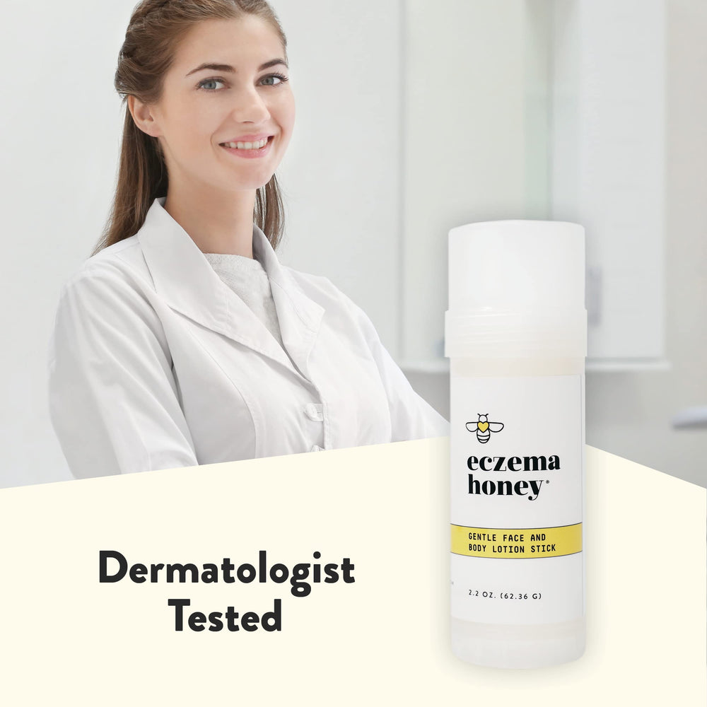ECZEMA HONEY daily-use forearm application demonstrates gentle hydration.