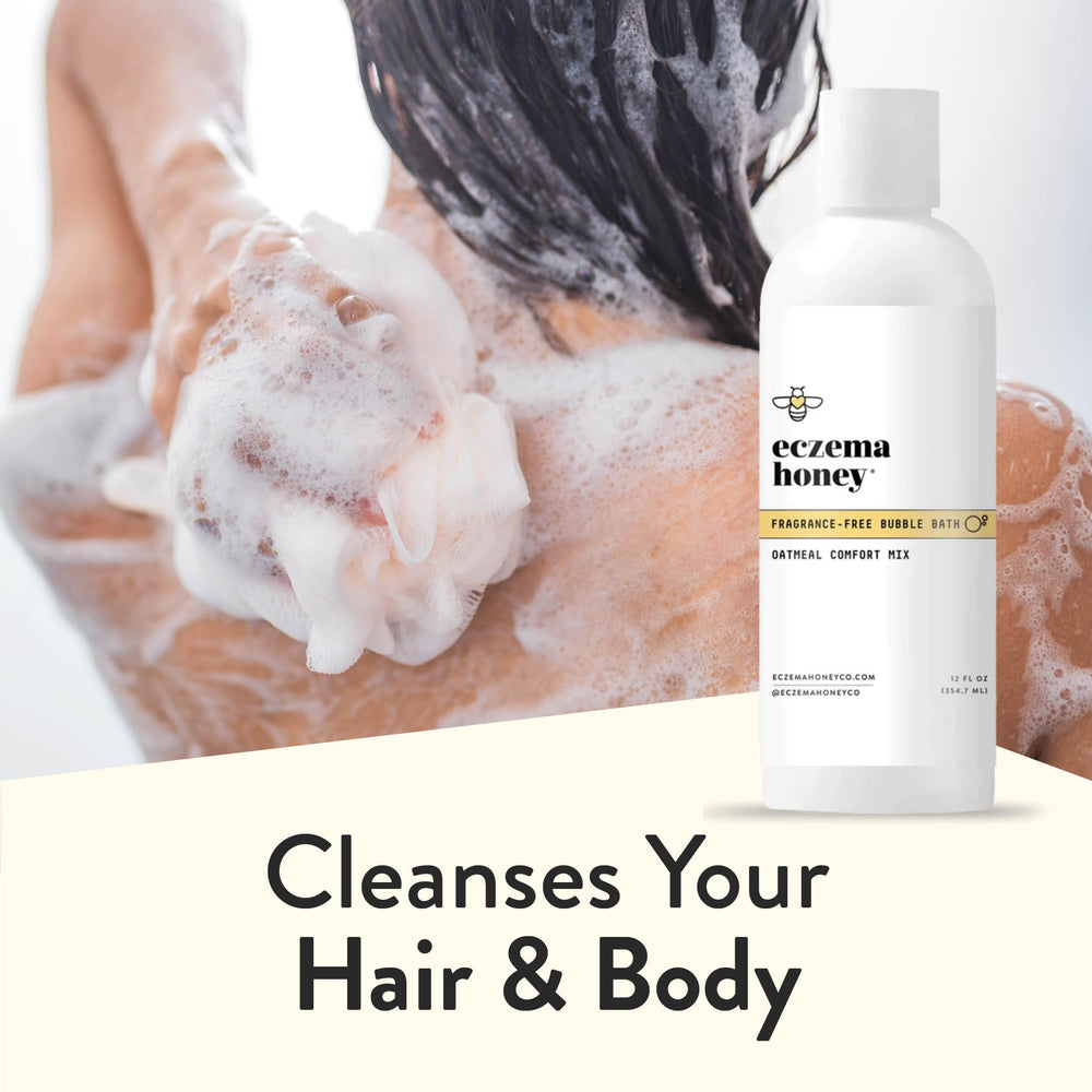 Eczema Honey family-friendly bath time suitable for women, men, kids.
