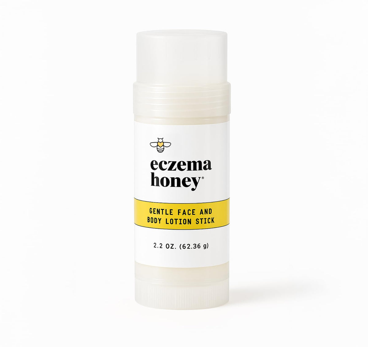 ECZEMA HONEY Gentle Face & Body Lotion Stick application eases dry skin.