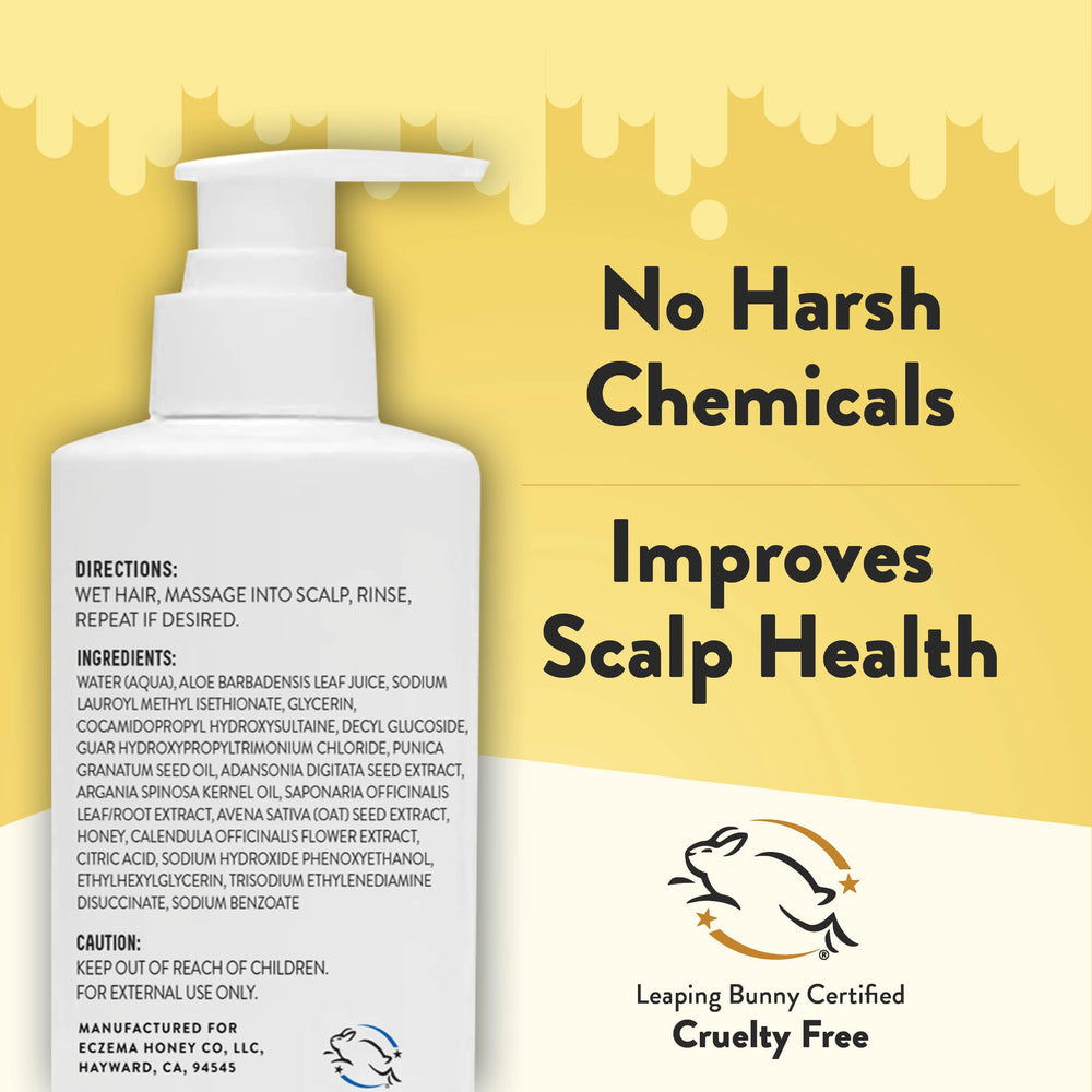 ECZEMA HONEY Nourishing Shampoo argan-oil hydration nourishes scalp and hair.