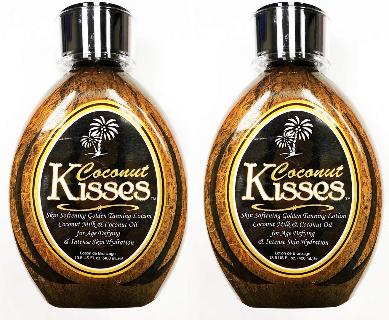 Ed Hardy Coconut Kisses golden tanning lotion bottle supports deep hydration for tanning
