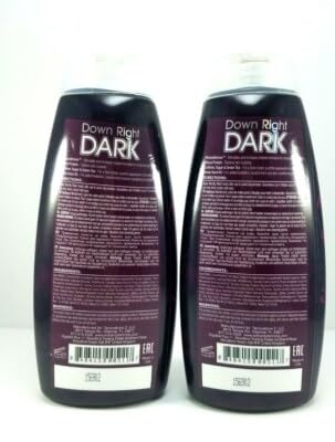 ED HARDY Down Right Dark tan application demonstrates even coverage and glow potential.