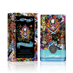 ED HARDY Hearts & Daggers bottle front, bold masculine scent for daily wear.