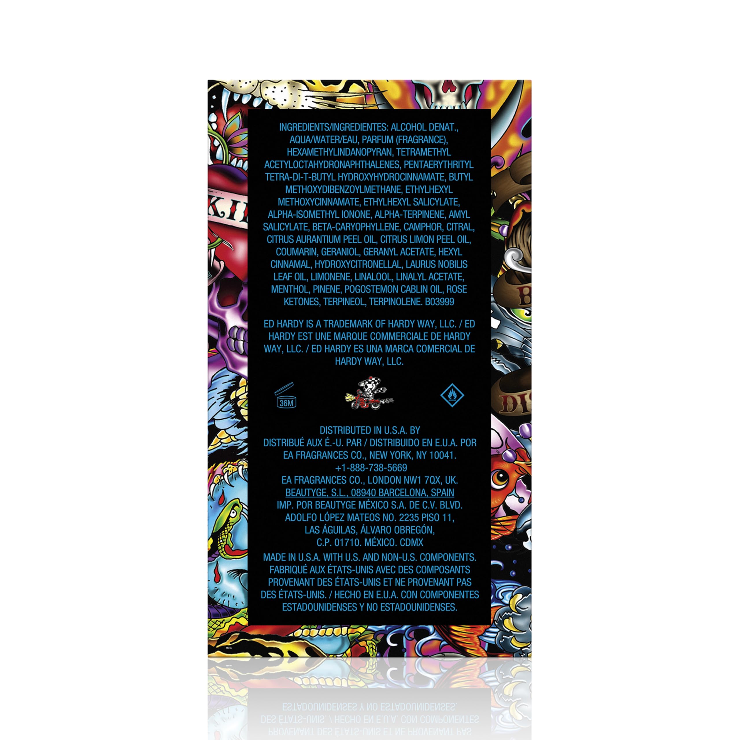 ED HARDY Hearts & Daggers packaging box, gift-ready presentation.
