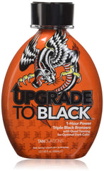 Ed Hardy Upgrade to Black Triple Black Bronzer bottle shows deep color quickly.
