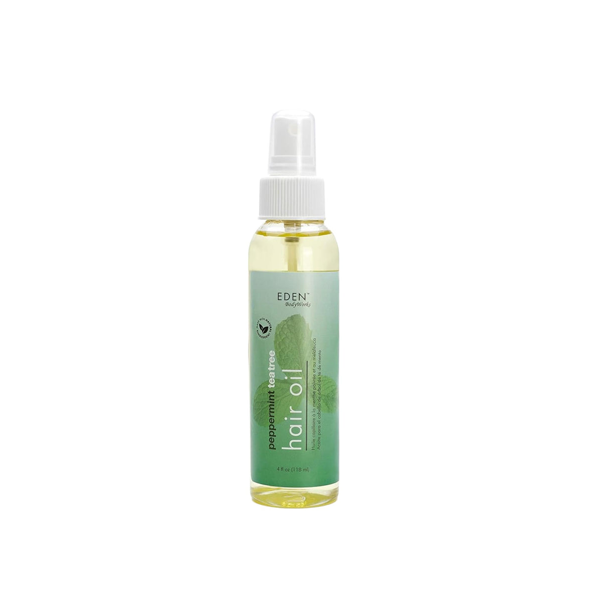 EDEN BodyWorks Peppermint Tea Tree Oil bottle for quick scalp refreshment