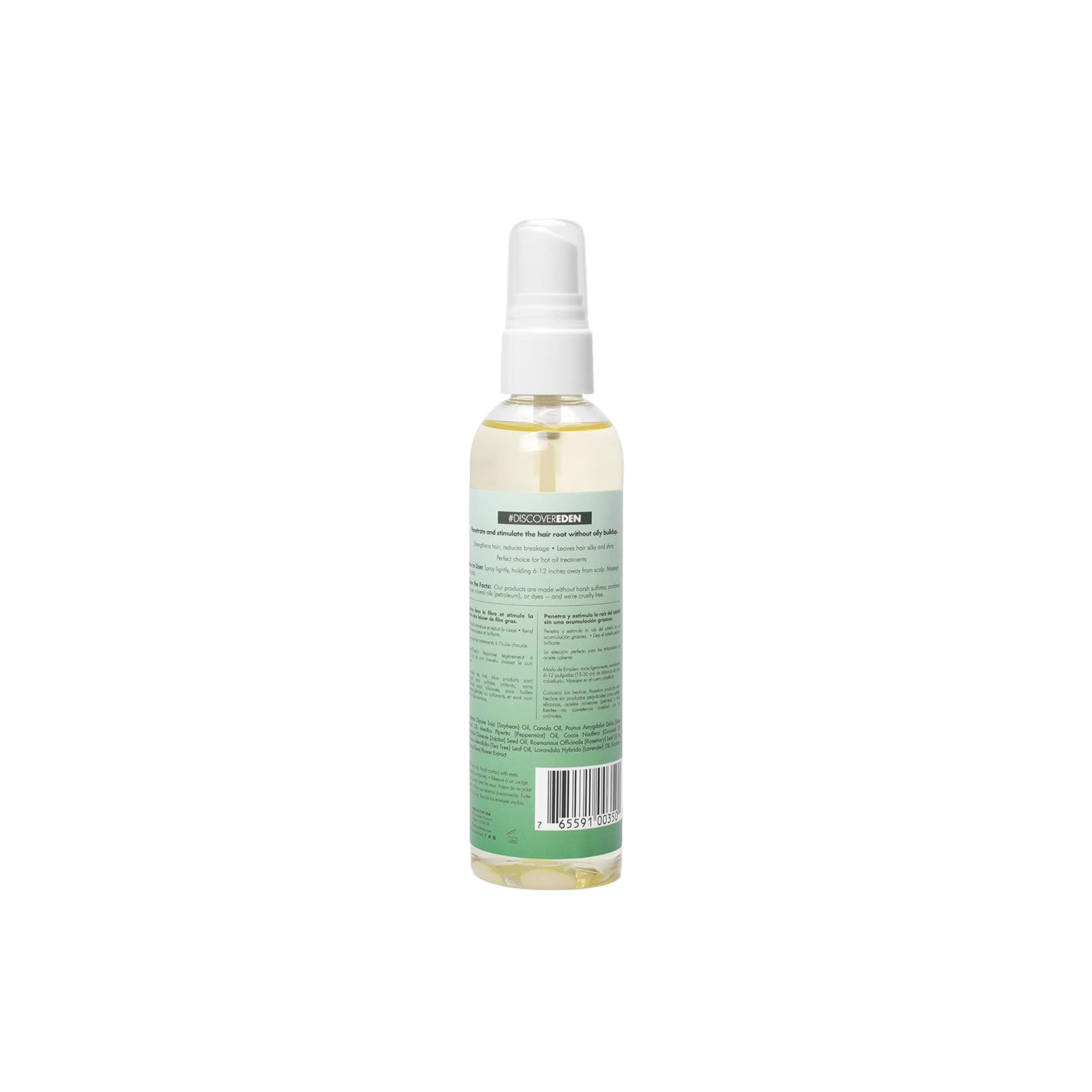 EDEN BodyWorks Peppermint Tea Tree Oil packaging shows 4 oz bottle