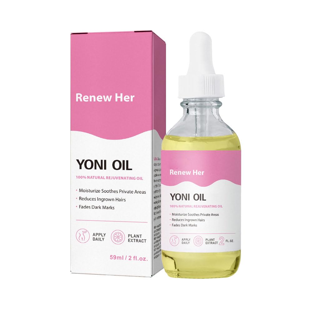 EdenEdges Her Natural Skin Renew Oil bottle closeup for daily hydration.