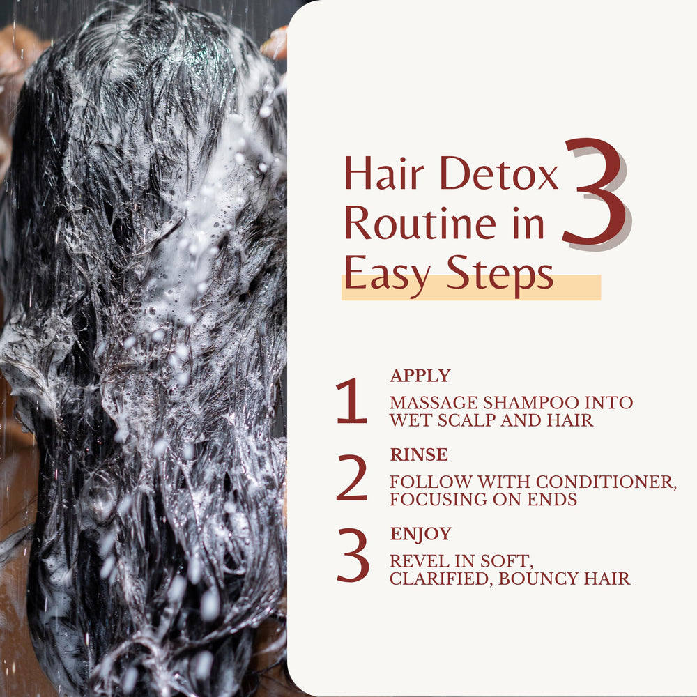 EDENIKA BOTANICALS detox cleanse splash emphasizing hair clarity and freshness.
