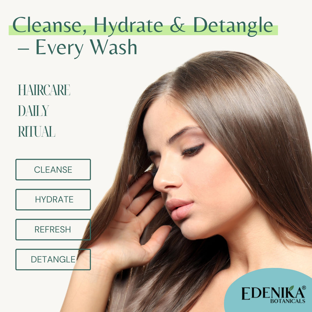  EDENIKA BOTANICALS shampoo and conditioner pair for balanced scalp and volume