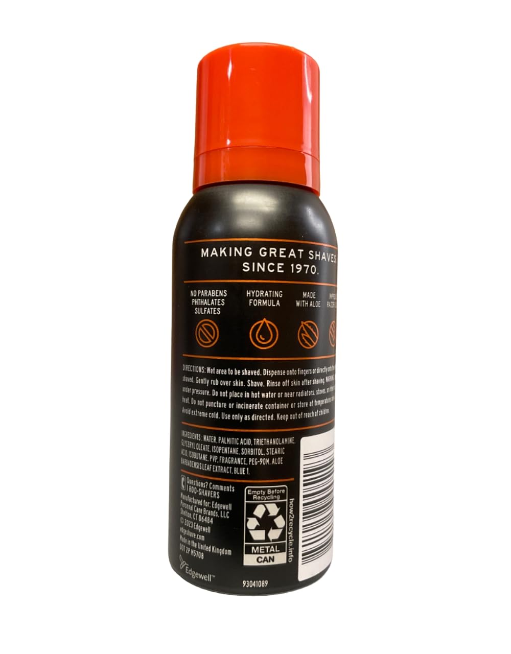 Edge Shave Gel Sensitive Skin close-up foam provides smooth glide