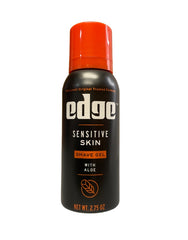 Edge Shave Gel for Sensitive Skin front view in compact 2.75 oz tubes for travel