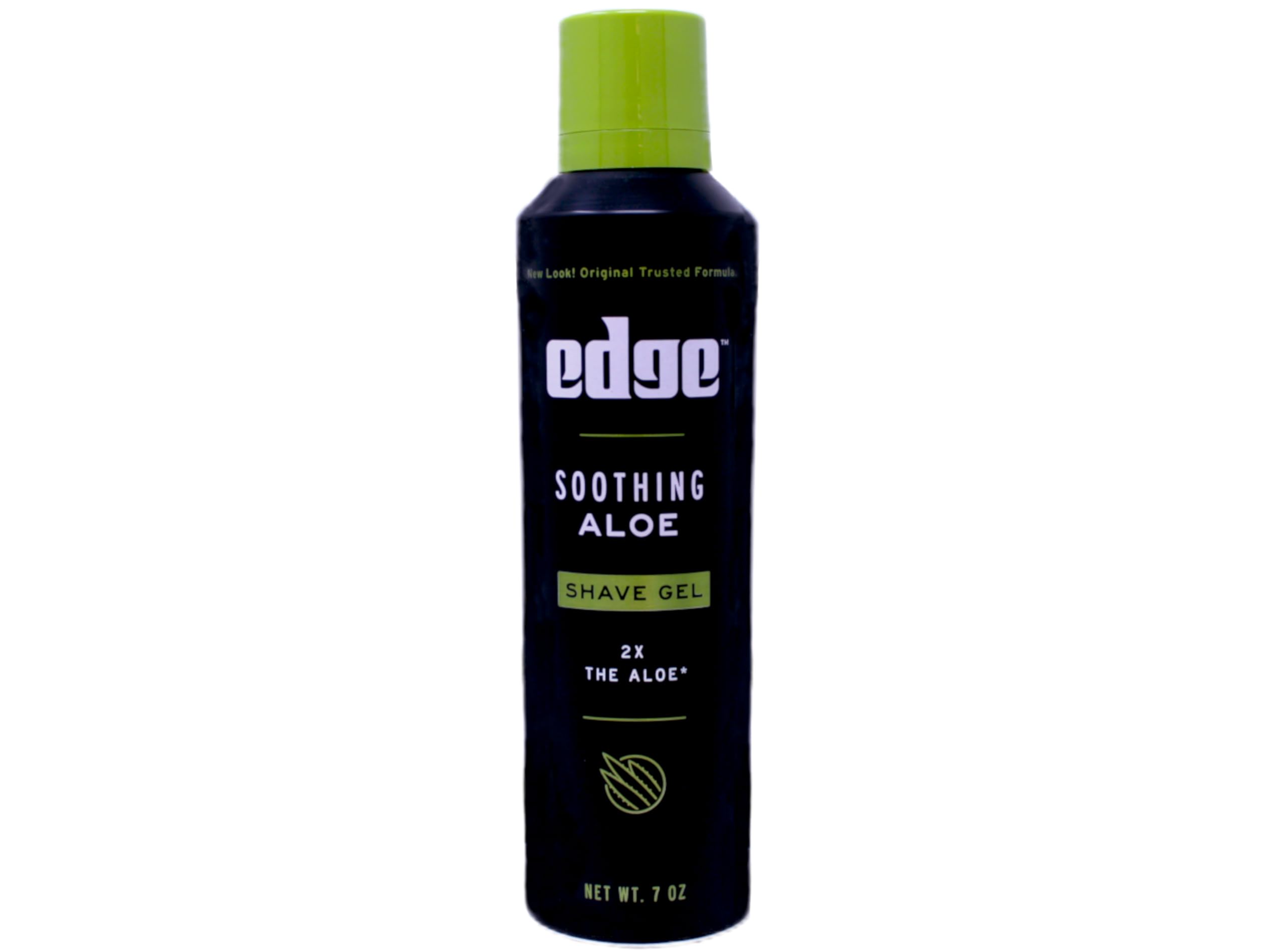 Edge Soothing Aloe Shave Gel rich lather enables close, comfortable shave