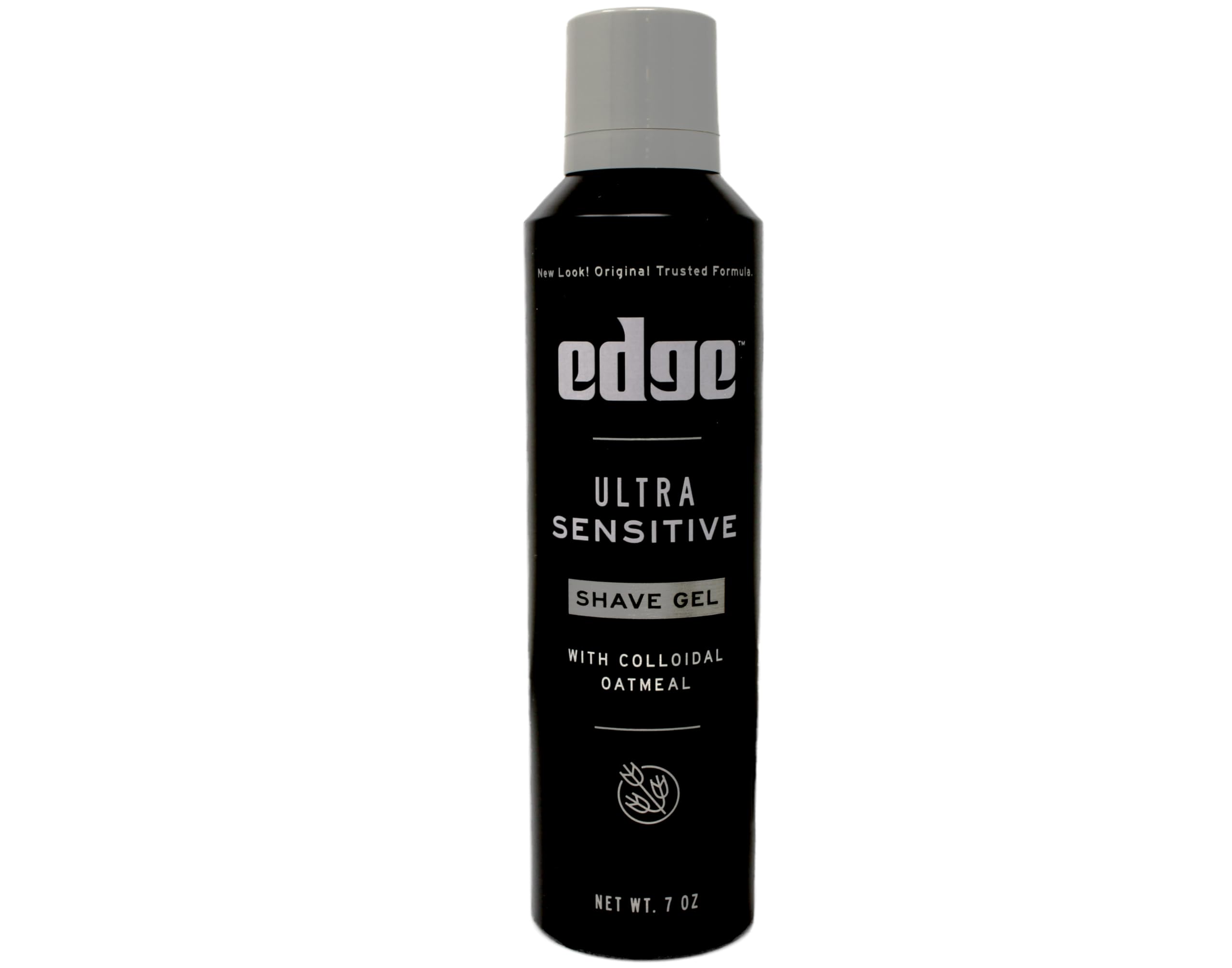 Edge Ultra Sensitive Shave Gel dermatologist-tested seal highlights trusted skin compatibility.