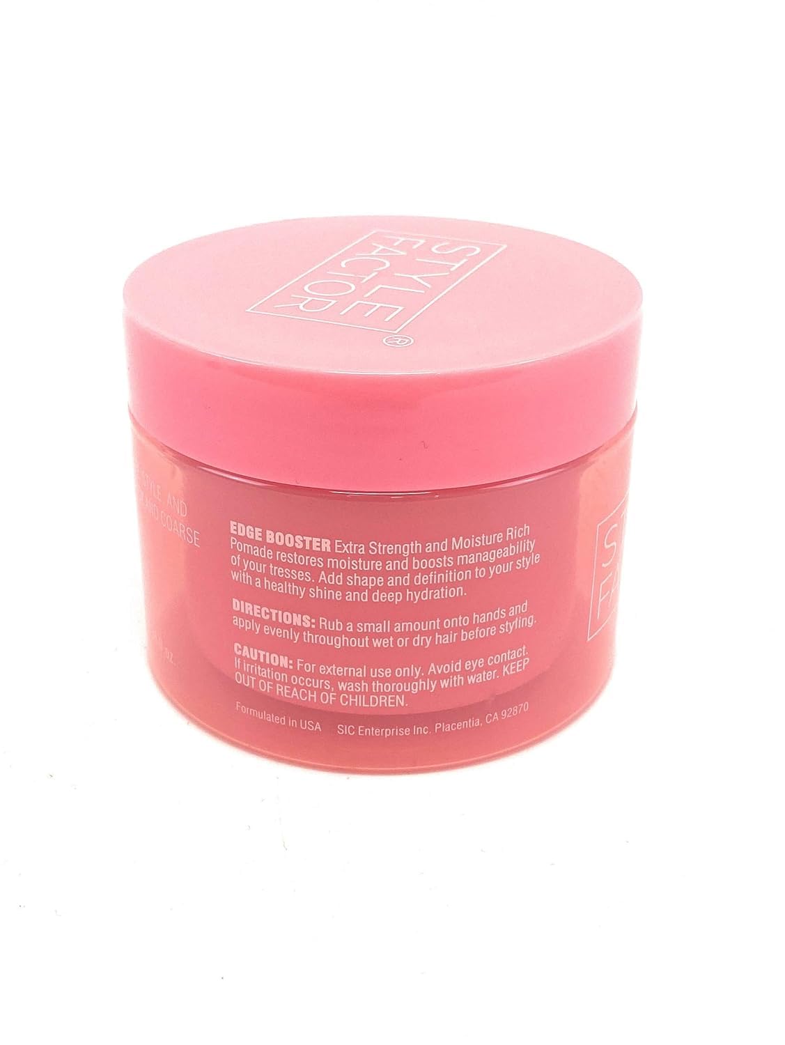 EDGEBOOSTER Style Factor hair styling session with shine and moisture