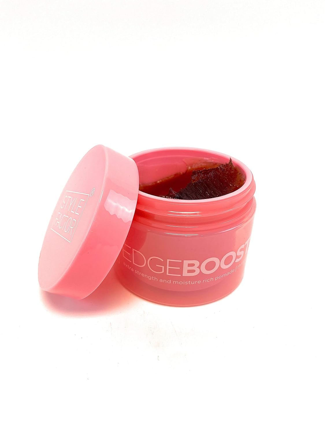 EDGEBOOSTER Style Factor pomade finish on thick coarse hair