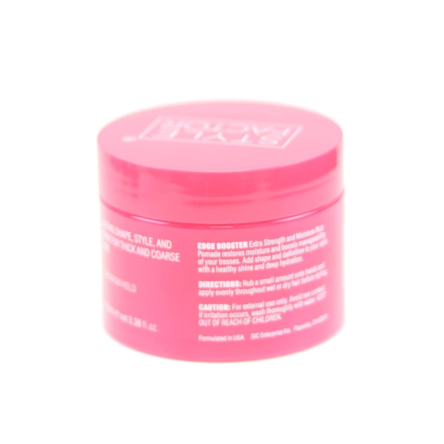 Edge Booster Style Factor pomade gloss and hydration on textured hair