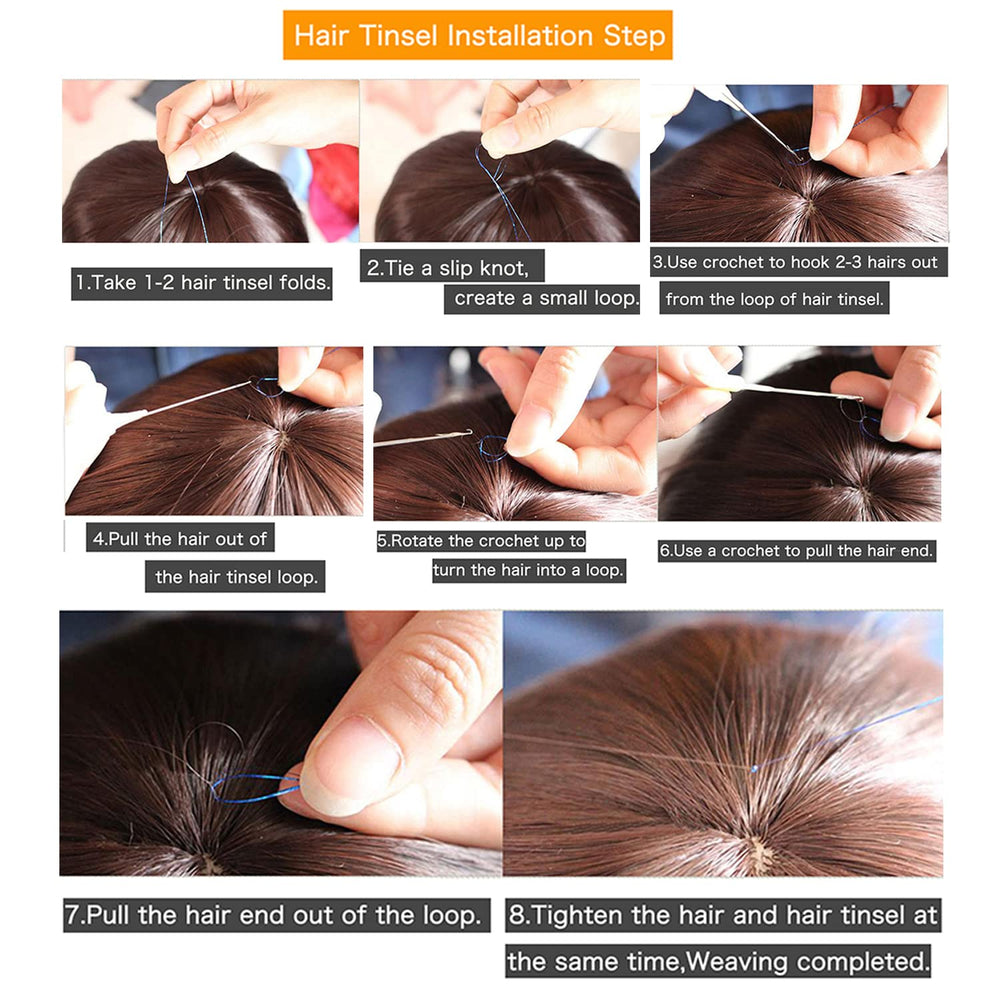 Edoneery DIY Braid with Tinsel showcases easy styling and long-lasting shine.