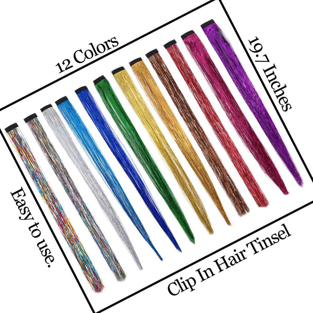 Edoneery polyester hair tinsel delivers sparkling shine safely