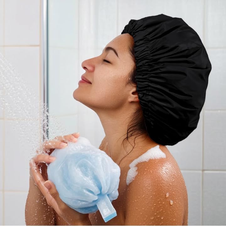 Edoneery fashion-forward shower cap adds style while you shower.