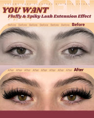 Eefofnn Manga Lash Clusters Kit DD-curly fibers deliver a fuller, lifted look