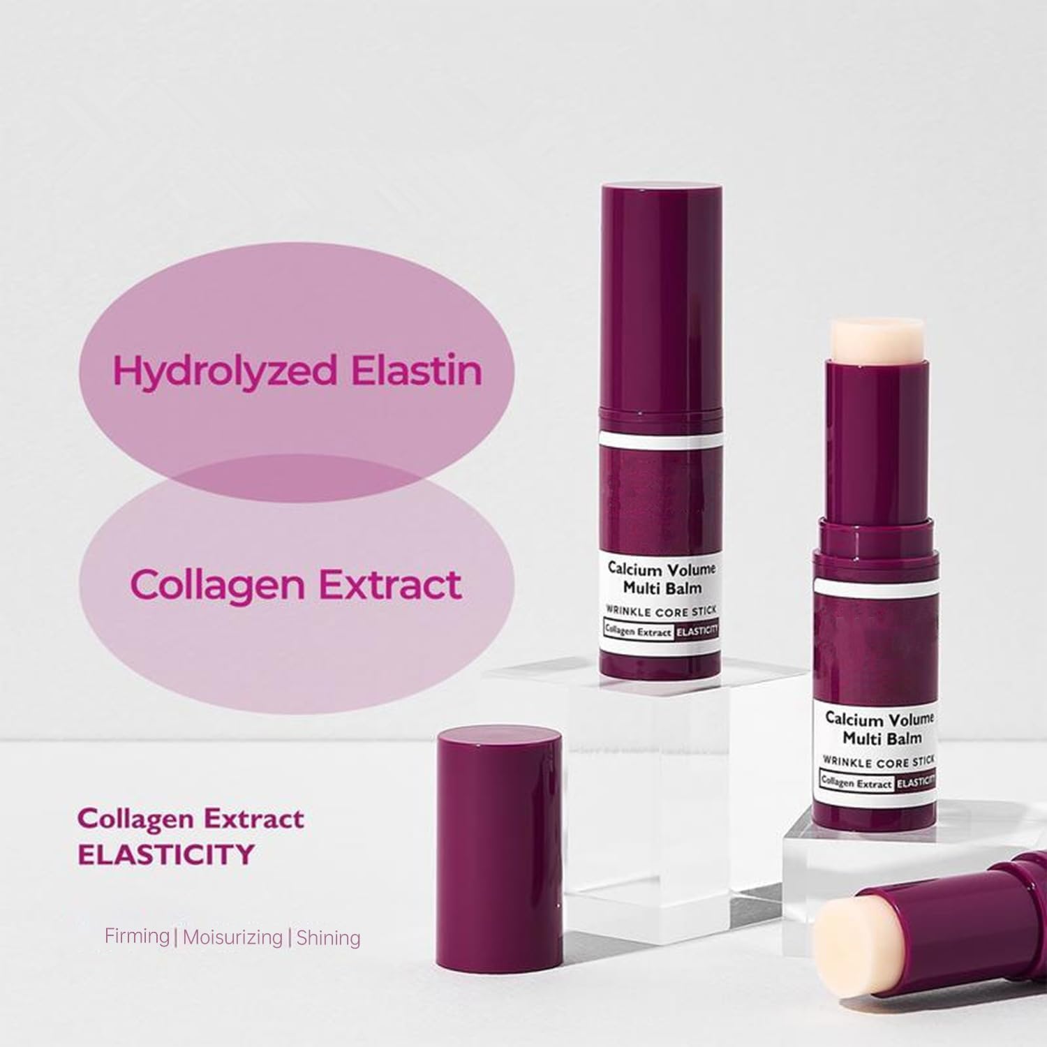 EELHOE collagen balm closeup highlights creamy texture for deeper hydration.