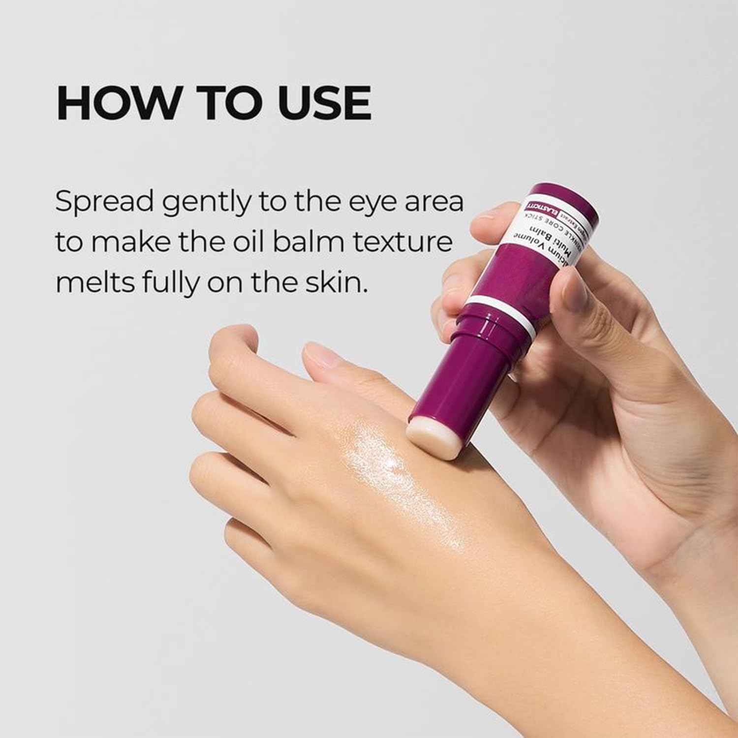 EELHOE calcium multi balm face firming closeup suggests smoother texture and lasting hydration.