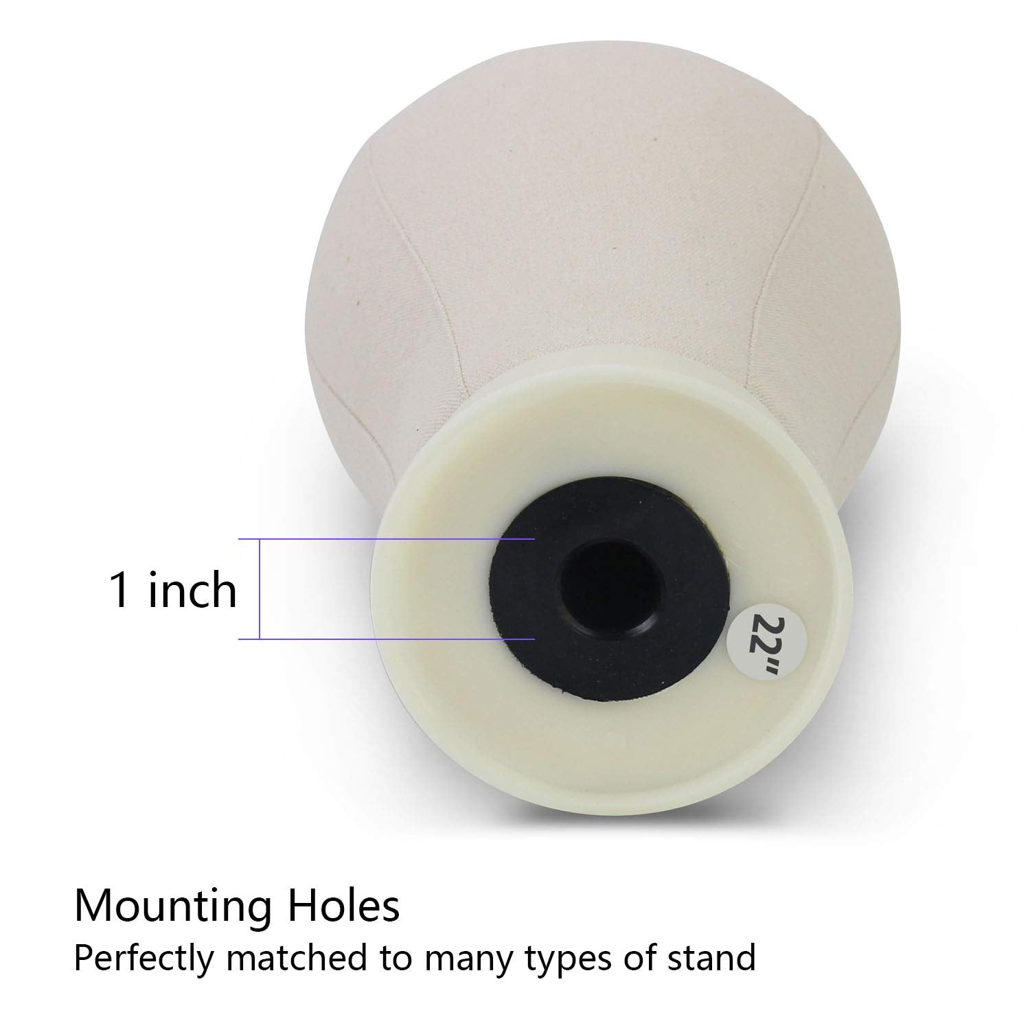 EERYA canvas block head material close-up shows durable polyurethane core for longevity.
