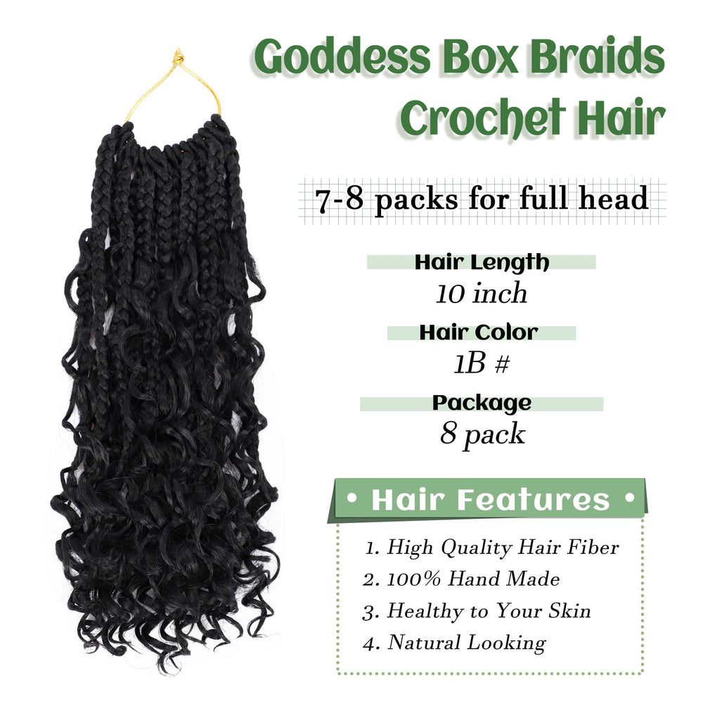 EERYA Goddess Box Braids curly-ends showcase boho-chic finish and movement.