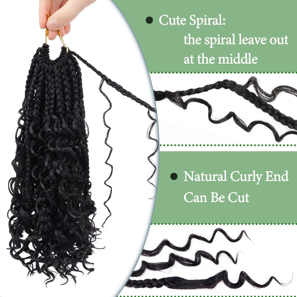 EERYA Goddess Box Braids eight-pack packaging highlights full-head coverage option.