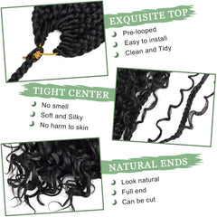 EERYA Goddess Box Braids shiny synthetic fiber feels lightweight and smooth.