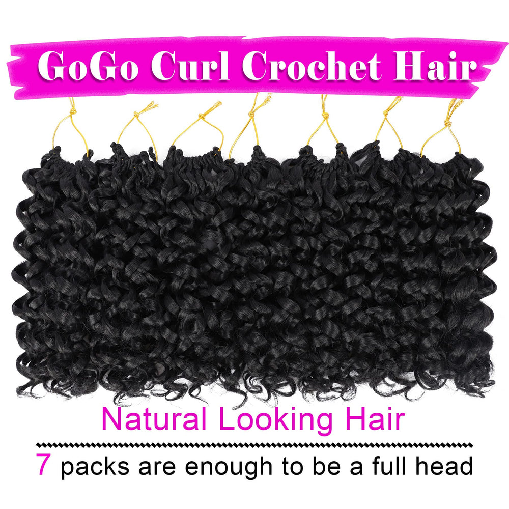 EERYA GoGo Curl beach wave texture 12in hair for protective crochet braids