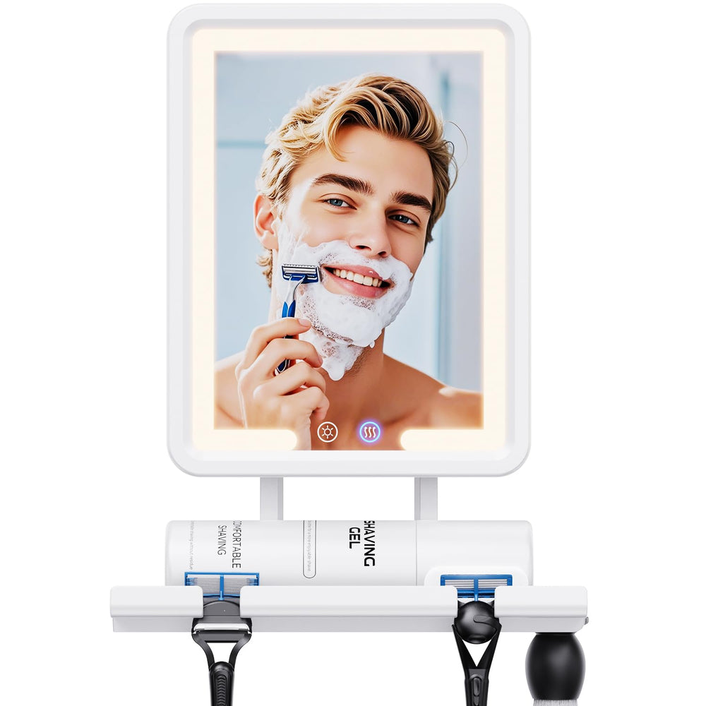 eeuuty heated shower mirror anti-fog for fog-free shaving