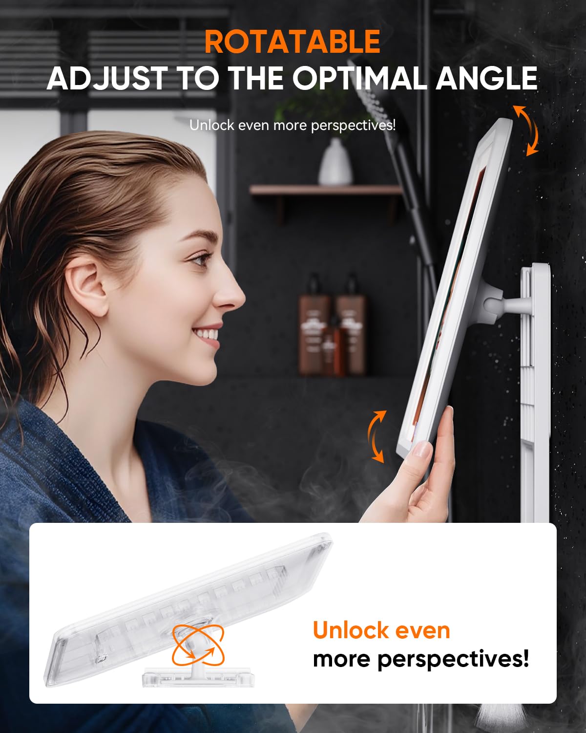 eeuuty shower mirror nano adhesive pads prevent damage-free mounting