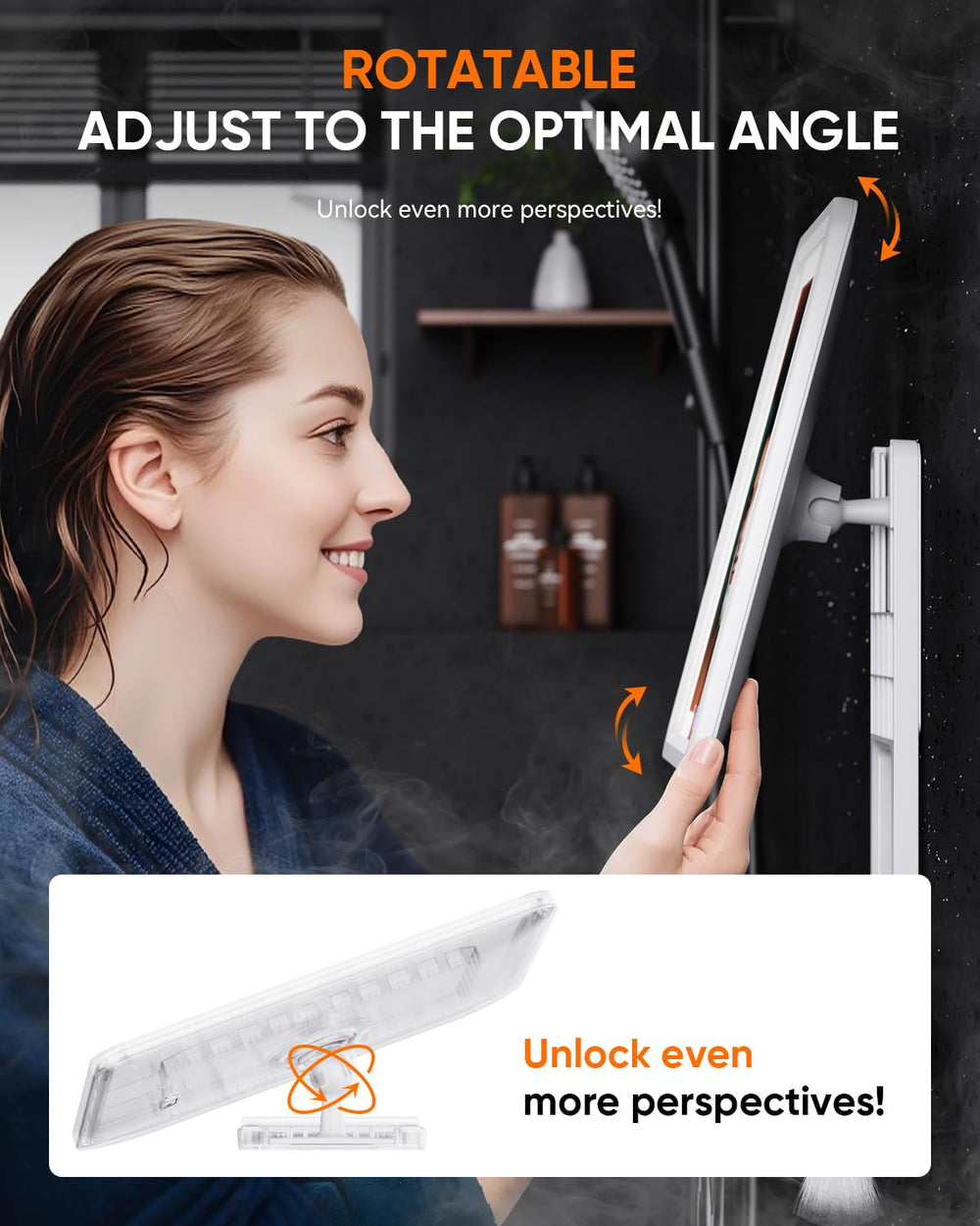 eeuuty shower mirror nano adhesive pads prevent damage-free mounting
