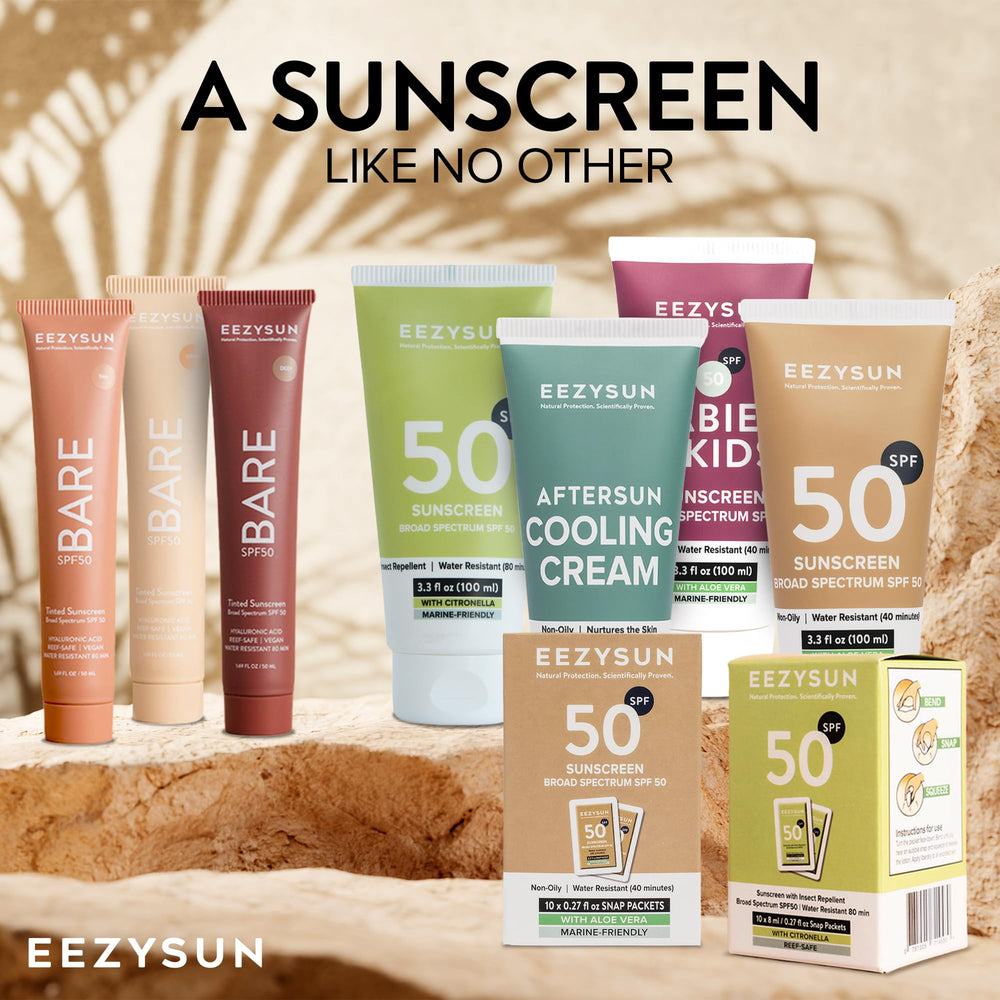 EEZYSUN reef-safe sunscreen for swimming, hiking, or beach days