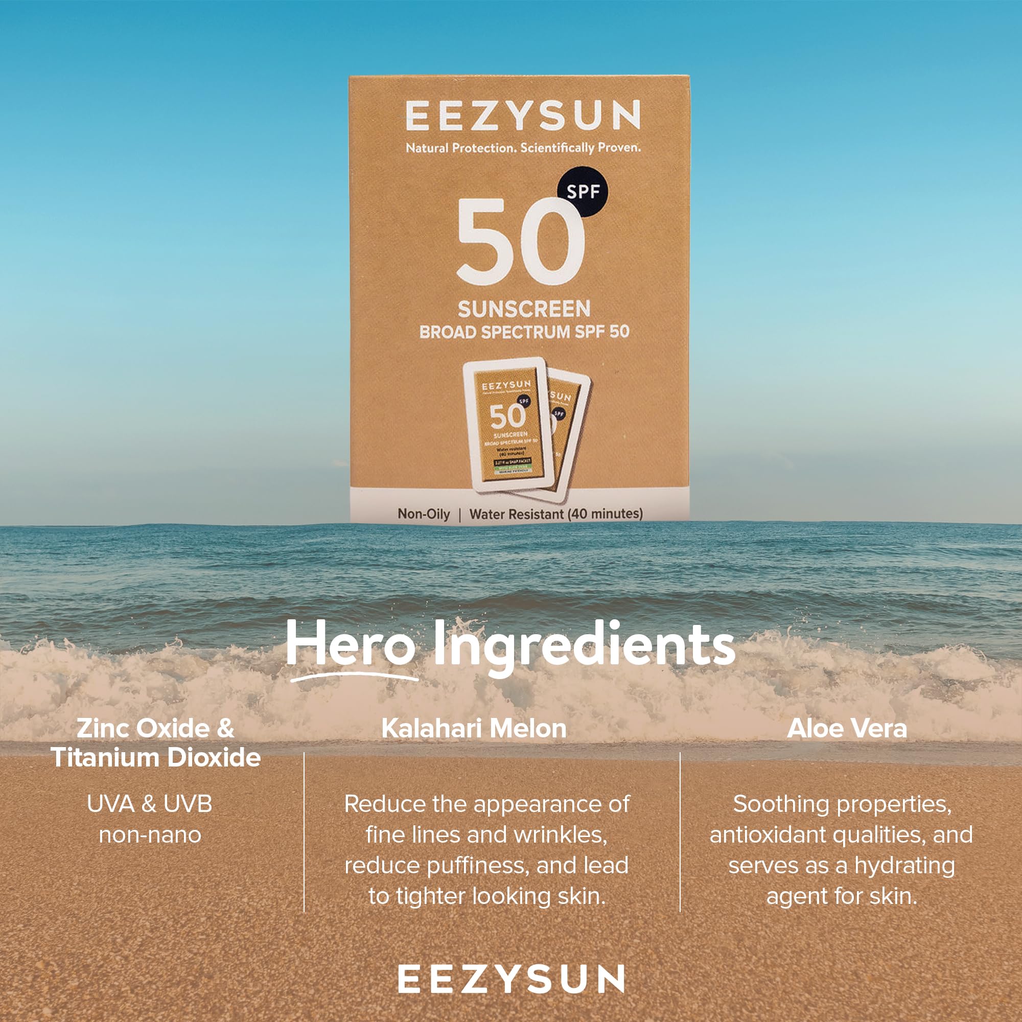 EEZYSUN compact 10-pack ensures reliable travel sun care