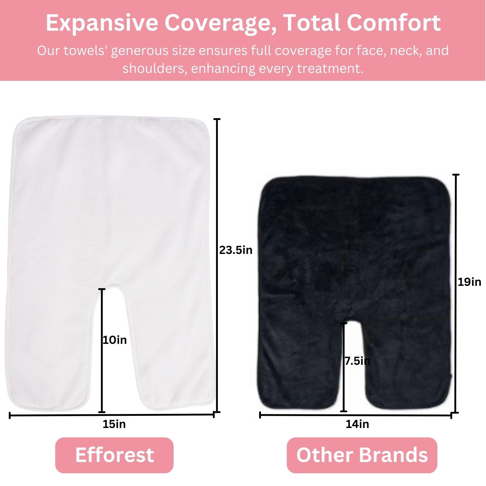 Efforest ultra-absorbent microfiber towels deliver soft touch and quick drying.