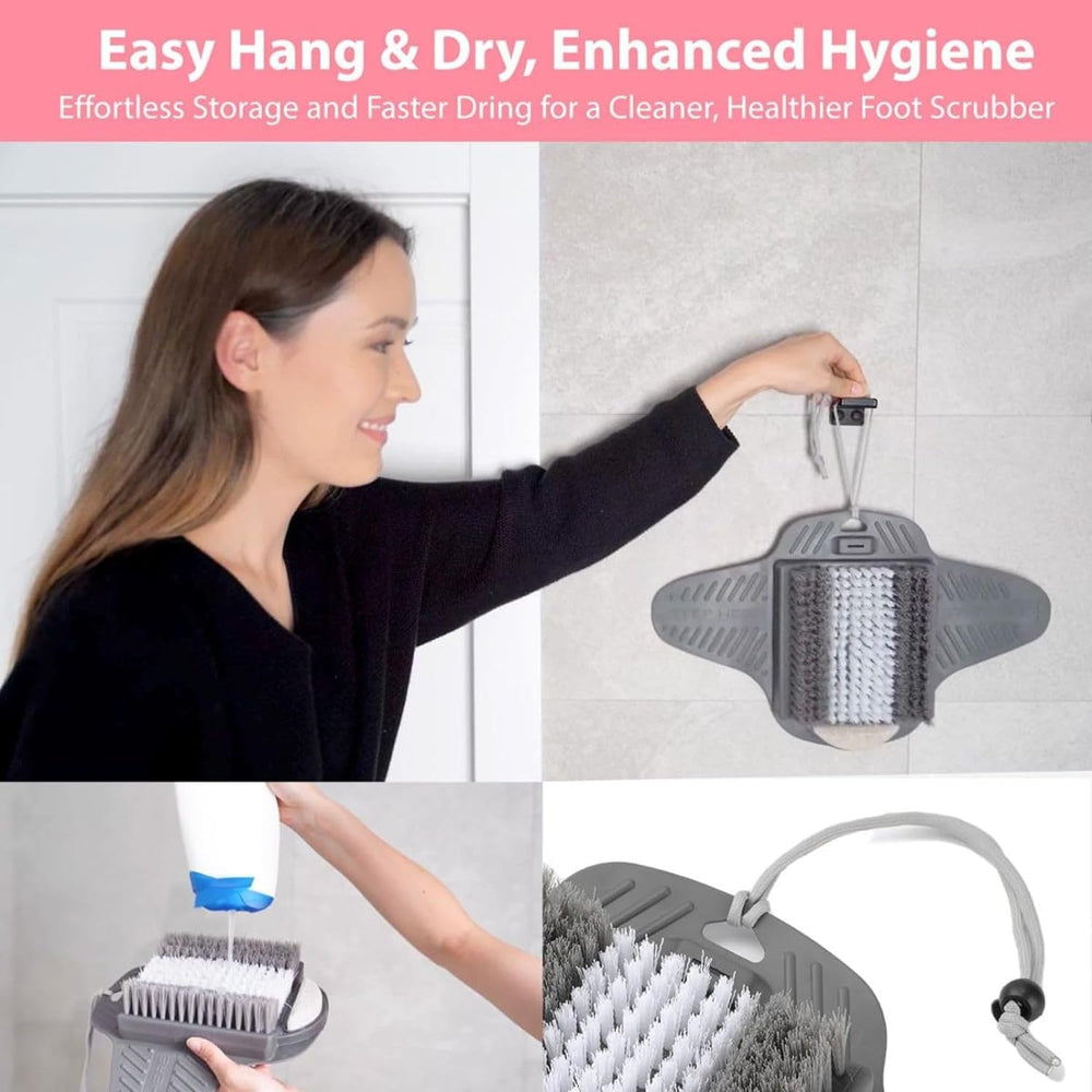 Efforest built-in hook enables drying and convenient storage after showers