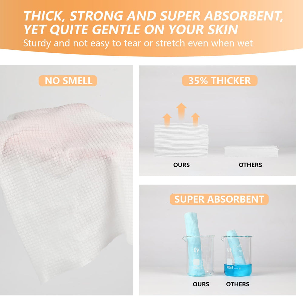 Eggs Sound double-sided towel shows textured exfoliation and smooth gentleness for sensitive skin.