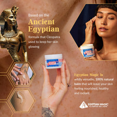 Egyptian Magic ingredients blend with honey and beeswax for nourishing skincare