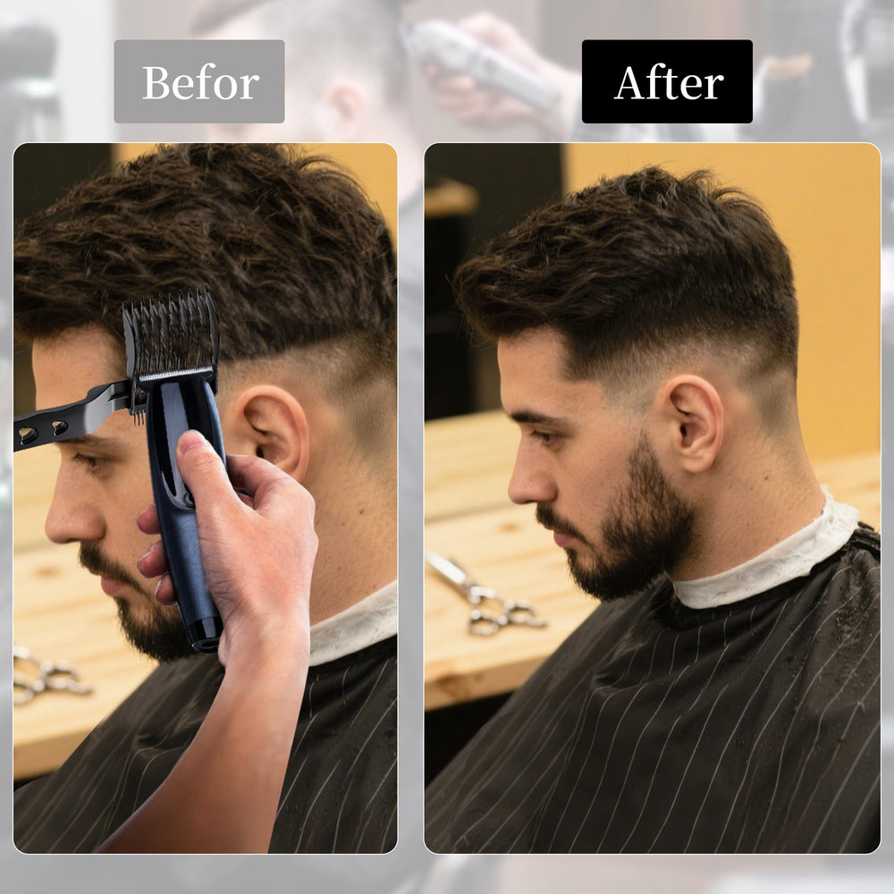 EHBELIF Blend Friend Fade Comb Set teeth close-up highlights precise length control for clean fades.