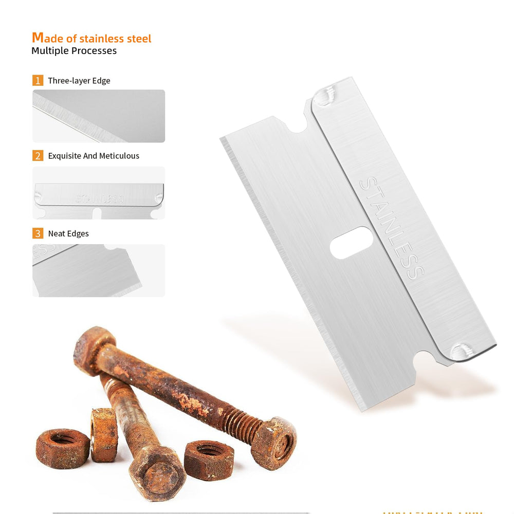 EHDIS blades fit standard scrapers and box cutters for versatile use