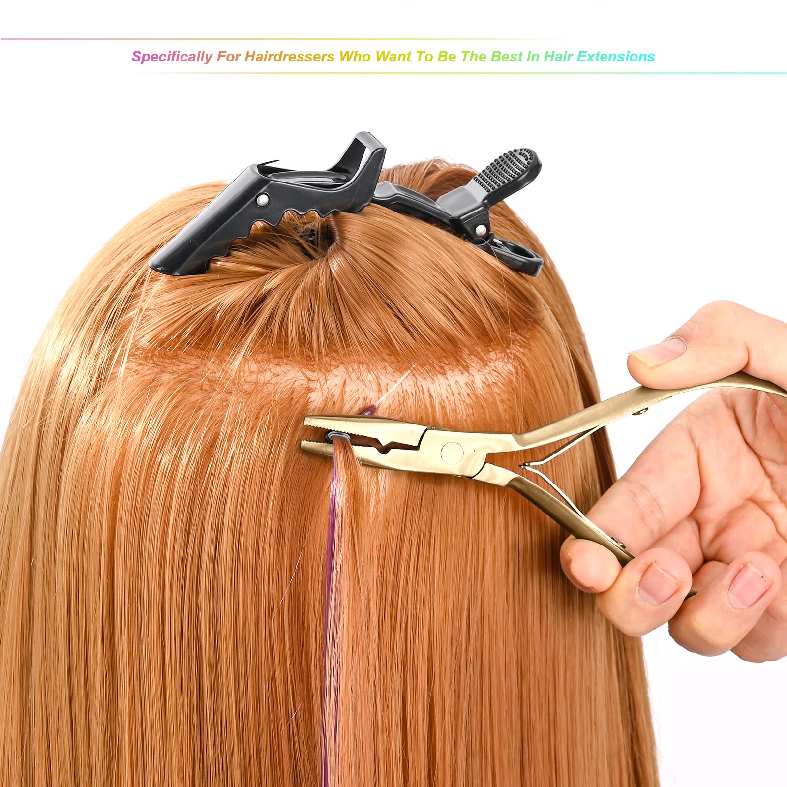 EHDIS hair clips hold sections neatly during styling and washing