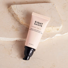 Eight Saints Chase the Sun SPF30 product application showing dewy finish without white cast.