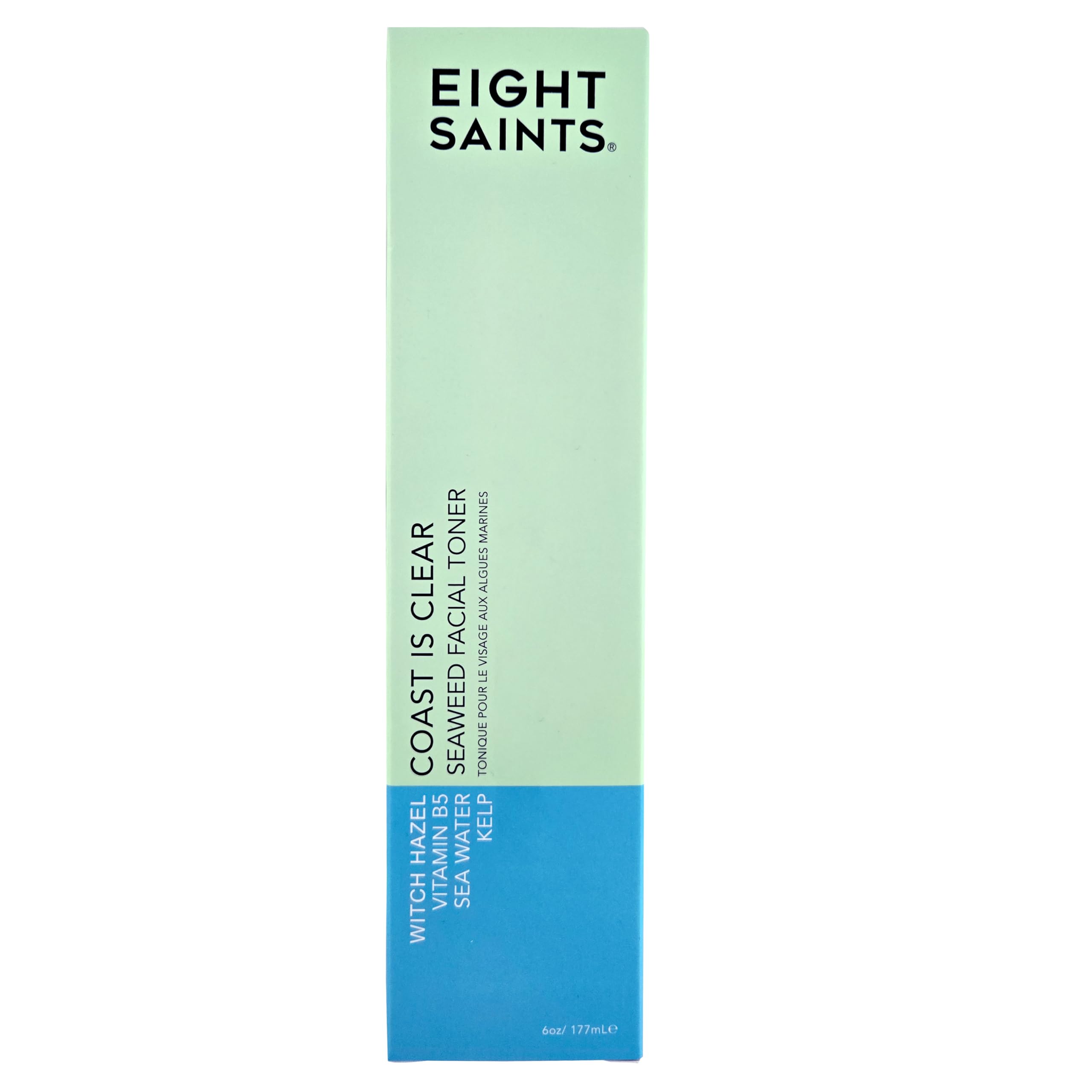 Eight Saints Coast is Clear toner kelp ingredient highlights mineral-rich hydration.