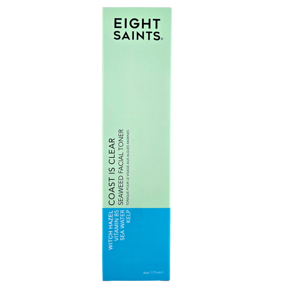 Eight Saints Coast is Clear toner kelp ingredient highlights mineral-rich hydration.