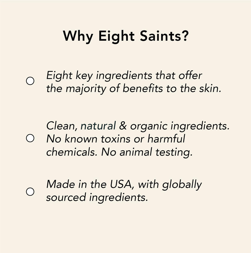 Eight Saints Cocoa Creme Butter being applied for quick moisturization and skin comfort