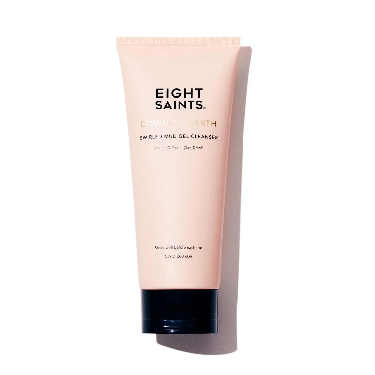 Eight Saints Down To Earth Mud Gel Face Wash bottle with pump for easy daily cleansing